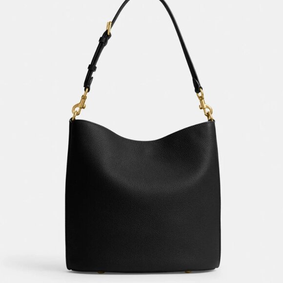 Coach Willow Soft Bucket Bag - Black - Picture 6 of 14